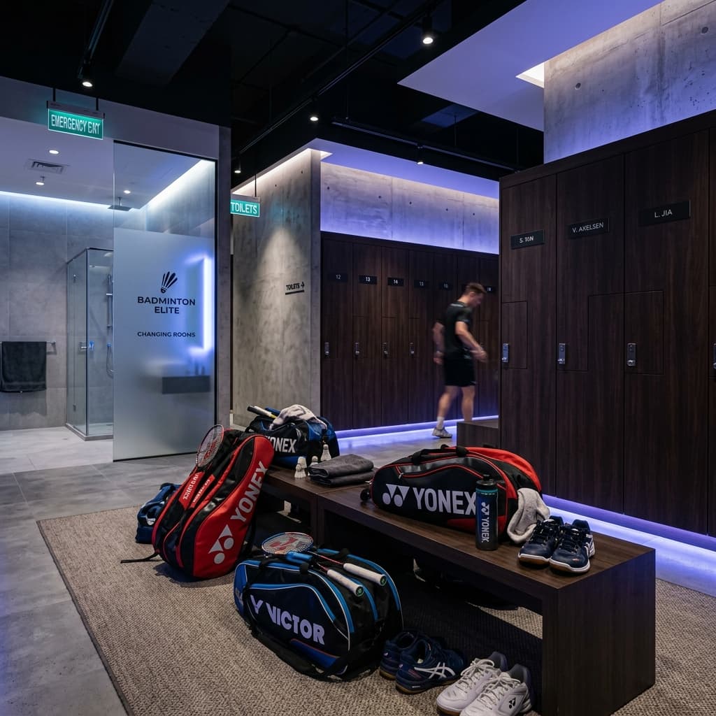 Secure locker and equipment storage facility for players at Chandras Arena, Bhopal