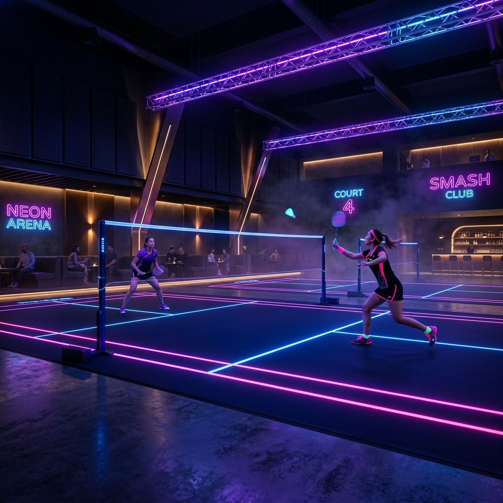 Premium indoor badminton court arena overview in Bhopal